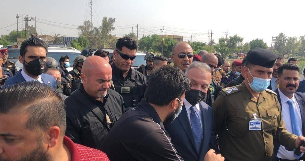 ملاقات نخست وزیر عراق با تظاهرکنندگان ناصریه